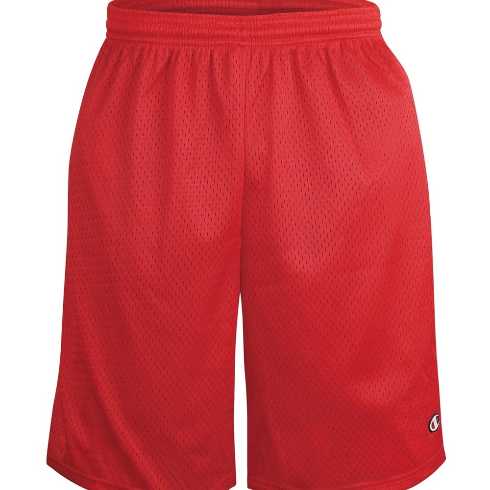 🆗 Champion Men's Vibrant Red Sports Shorts